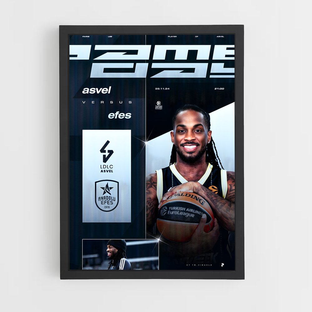 Poster Anadolu efes sommeille – affiche Basketball (vue 2)